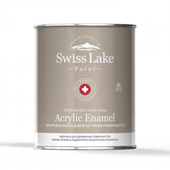 Акриловая эмаль Swiss Lake "Acrylic Enamel" для всех типов поверхностей
